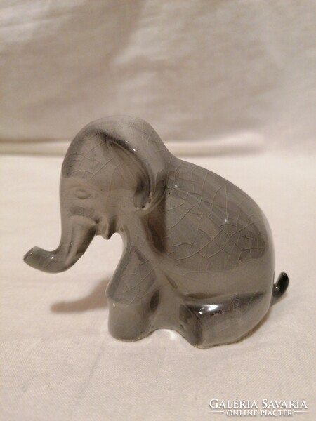 Rare drasche hummingbird elephant porcelain figurine