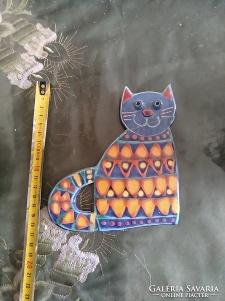 Ceramic kitten, cat wall decoration, marked, negotiable