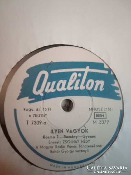 Ritka Zsolnay Hédi Fütyül a szél/ Ilyen vagyok - Qualiton hanglemez 1959