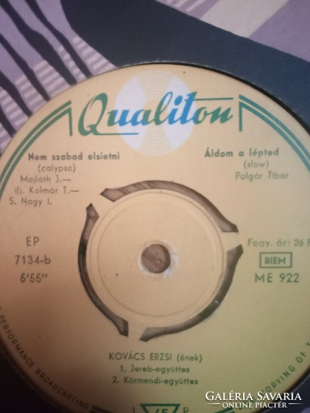 Rain ballad by Erzsi Kovács, it would have been better not to love you qualiton sound record 1961