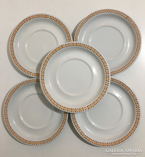 Alföldi porcelain rare terracotta saucer 5 pcs