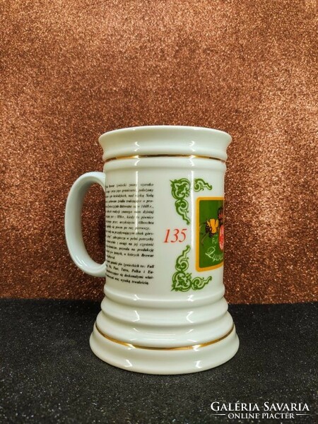 Polish porcelain beer mug