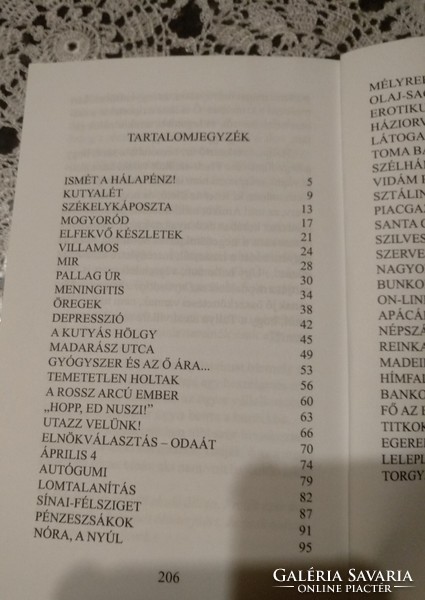 Spánn Gábor: Lomtalanítás, derűs rádió jegyzetek, Alkudható