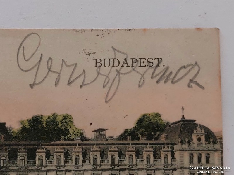 Régi képeslap Szt. Lukács fürdő Budapest 1904 fotó levelezőlap