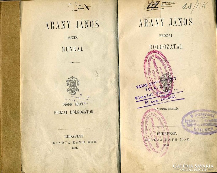 János Arany: his prose works
