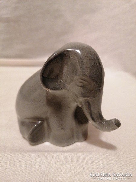 Rare drasche hummingbird elephant porcelain figurine