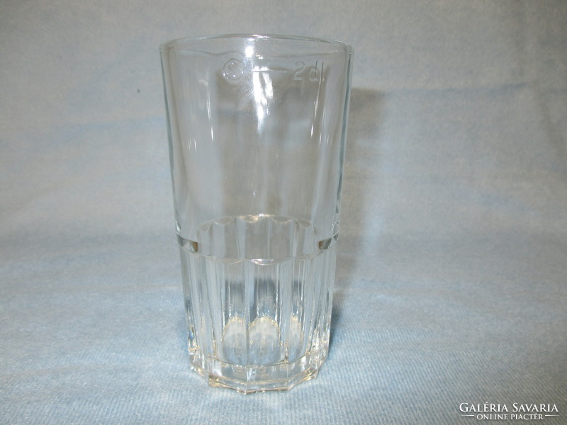 2 dl-es üveg mércés pohár, kocsmai pohár
