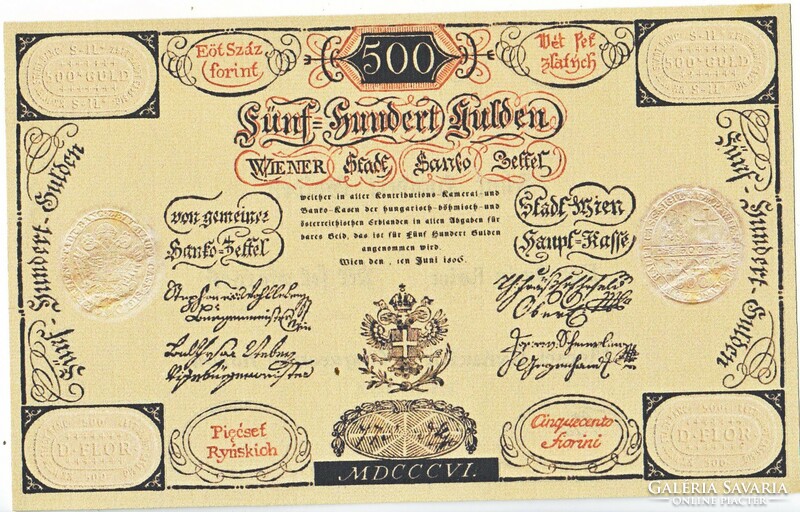 Austria 500 Austro-Hungarian gulden 1806 replica unc