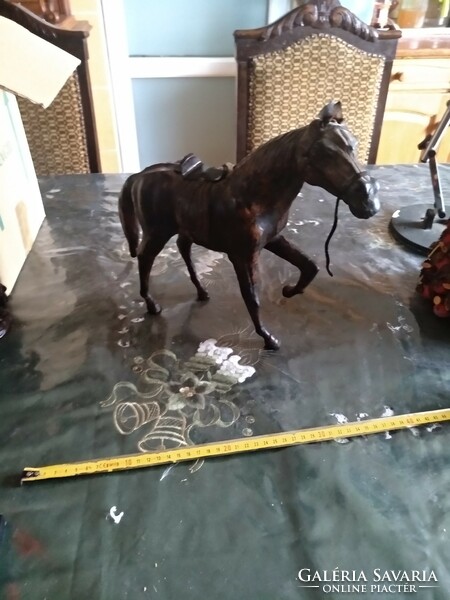 Horse statue, leather, handmade, large size, negotiable