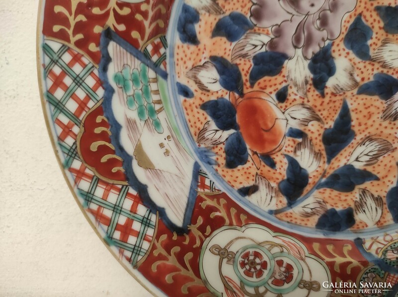 Antique Imari small meter Chinese china porcelain plate Fujiyama motif 882