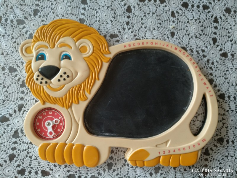 Lion board, with clock, letters, numbers, educational toy, negotiable