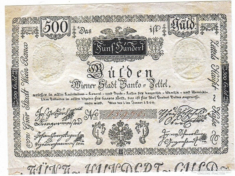 Ausztria 500 Osztrák-Magyar gulden 1800 REPLIKA  UNC
