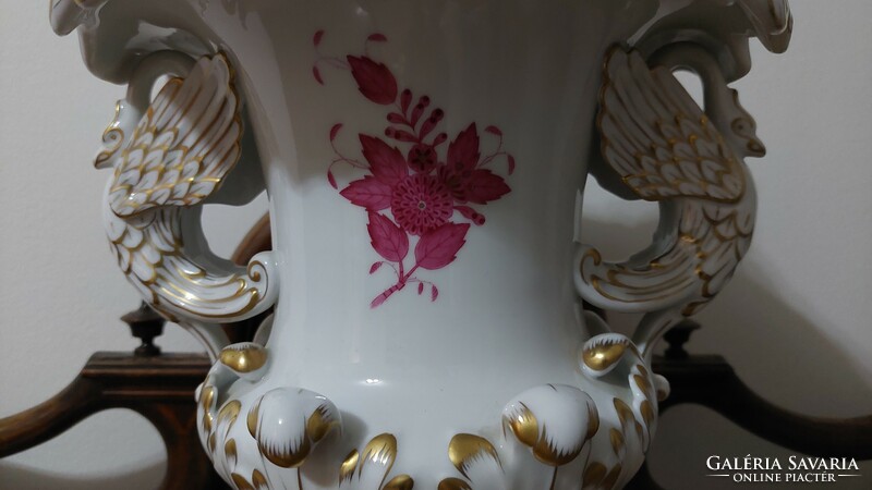 Appony pattern decorative vase from Herend 45 cm