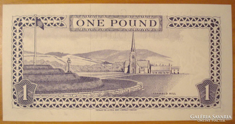 Isle Of Man Government  One Pound  UNC .  Posta van !