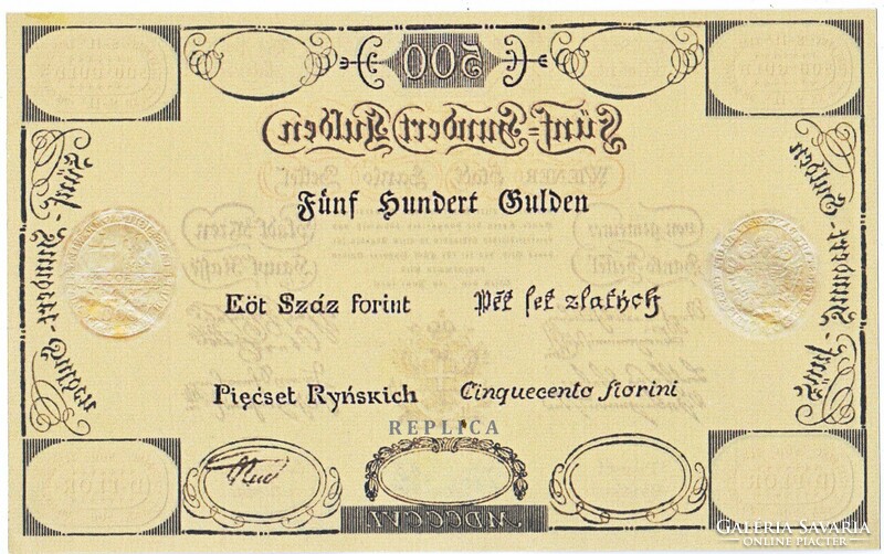 Ausztria 500 osztrák-magyar gulden 1806 REPLIKA UNC
