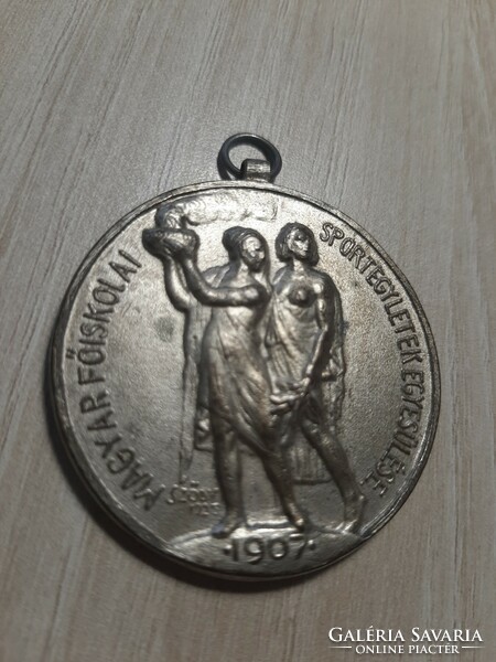 Union of Hungarian college sports associations 1907. (1936) Prepared by: Sződy. Championship medal dagger team