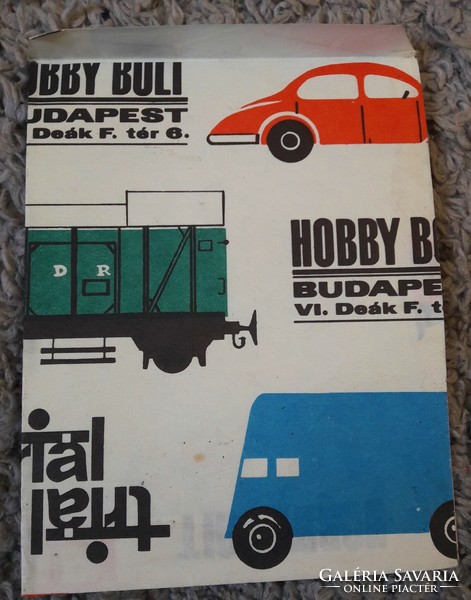 Original trial toy shop, hobby shop, paper bag, retro, vehicle