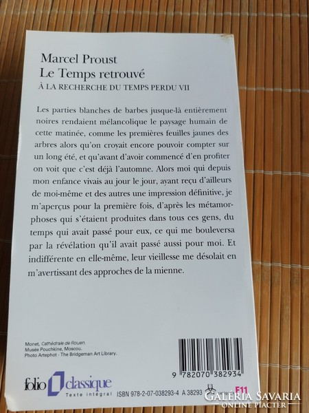 Marcel Proust: le temps retrouvé HUF 4,500.