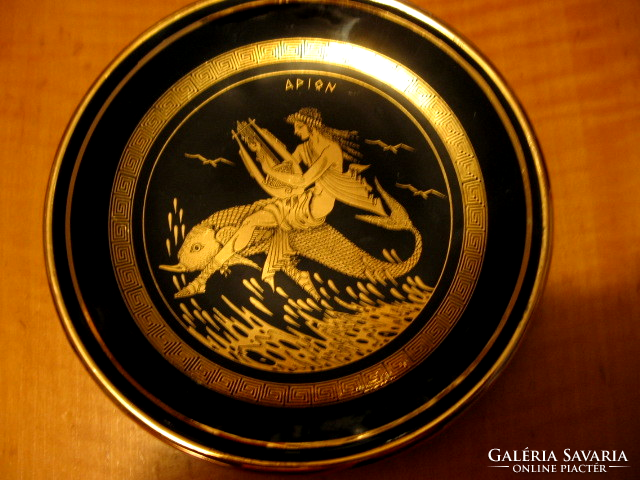 G. S. Presenta ltd. Hand made in rhodos 24k gold wall plate