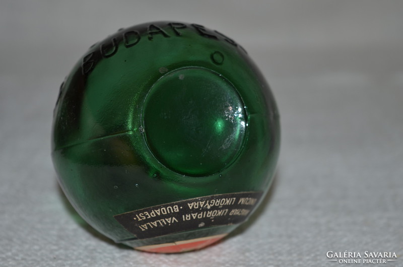 Old small unicumum sphere with glass label ( dbz 0025 )