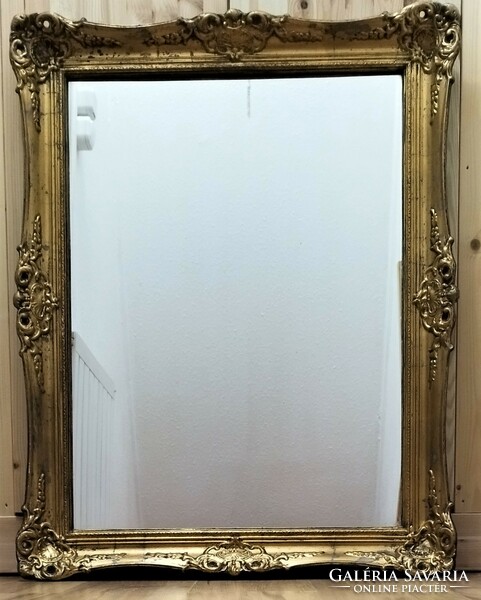 Old antique gilded mirror