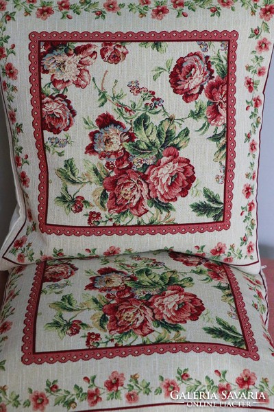 English rose machine tapestry pillowcase