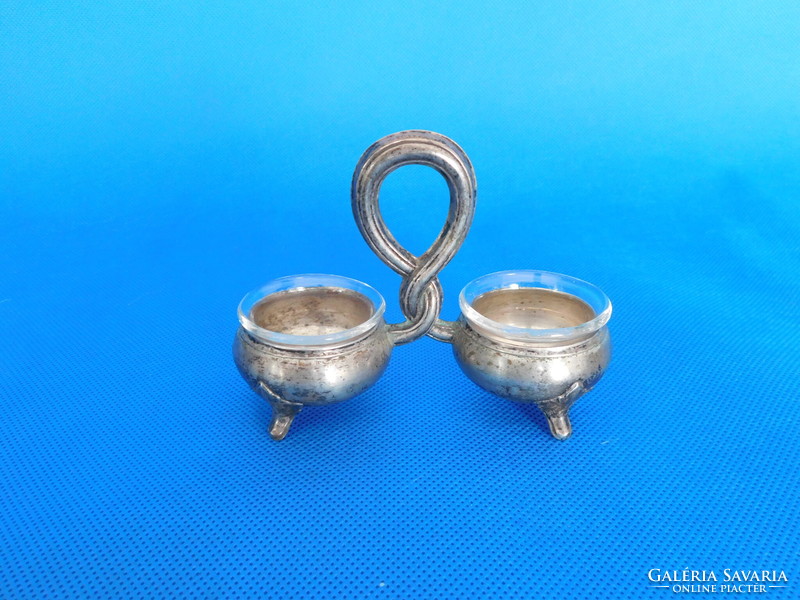Pair of silver spice holders 61 gr