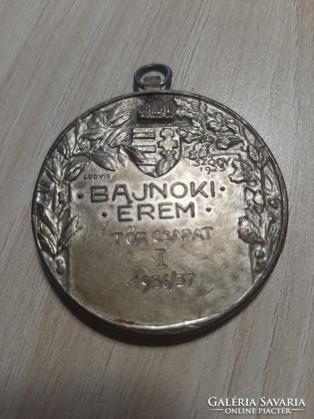 Magyar Főiskolai Sportegyletek Egyesülése 1907. (1936) Kész.: Sződy. Bajnoki Érem Tőr csapat