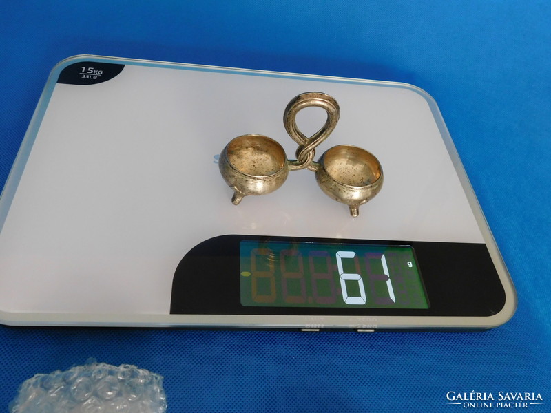 Pair of silver spice holders 61 gr