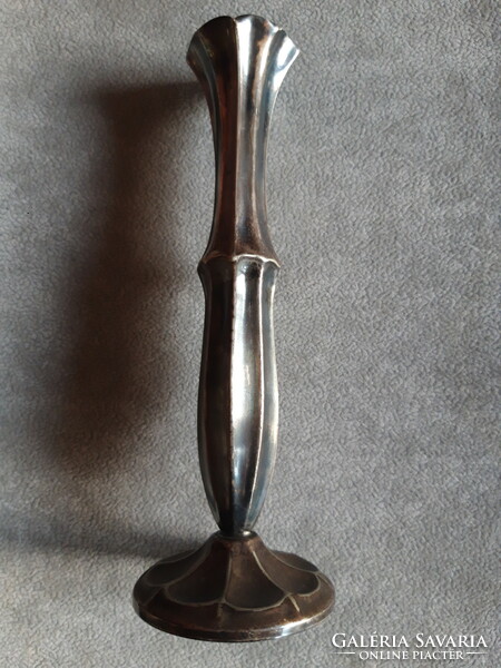 "TISZA" - feliratos fém váza - 21 cm