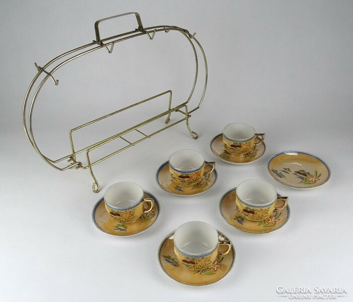 1L930 Jelzett különleges japán porcelán kávéskészlet ~1950