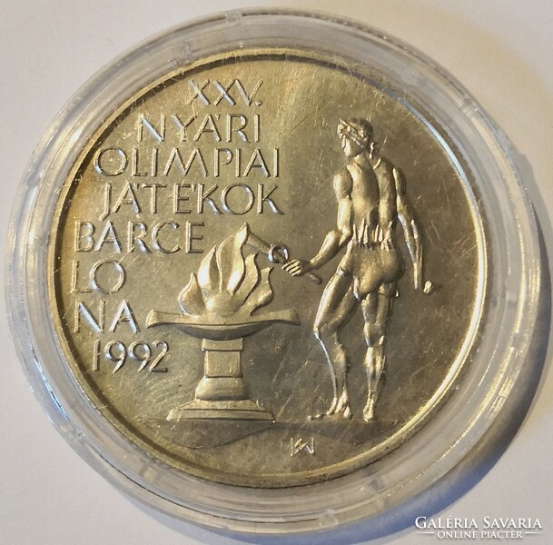 1989 - XXV. Nyári olimpiai játékok Barcelona 1992 - ezüst 500 Forint emlékérem - 444.