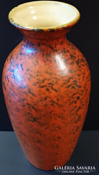 Retró, Tófej iparművész kerámia váza,  27,5  cm
