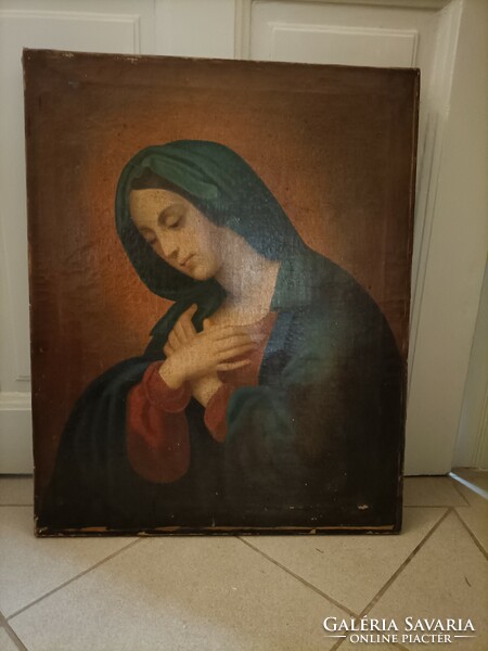 Alkudható! Mária festmény, antik Madonna