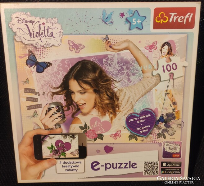 Disney violetta e-puzzle with mobile applications - 100 pieces - complete