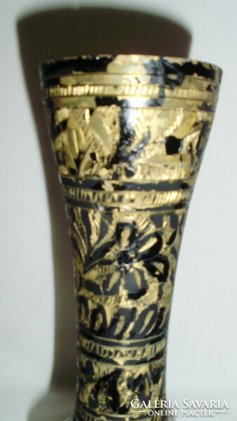 Régi sárgaréz váza - 19,5 cm