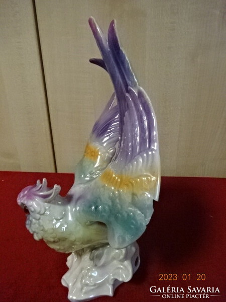 Russian porcelain figurine, colorful parrot, 25 cm high. He has! Jokai.
