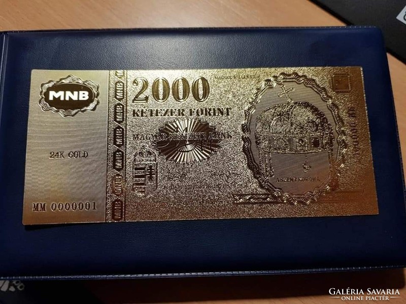 Aranyozott Millenium 2000 forint Fantázia pénz!!!