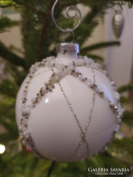 Üveg gömb karácsonyfadísz