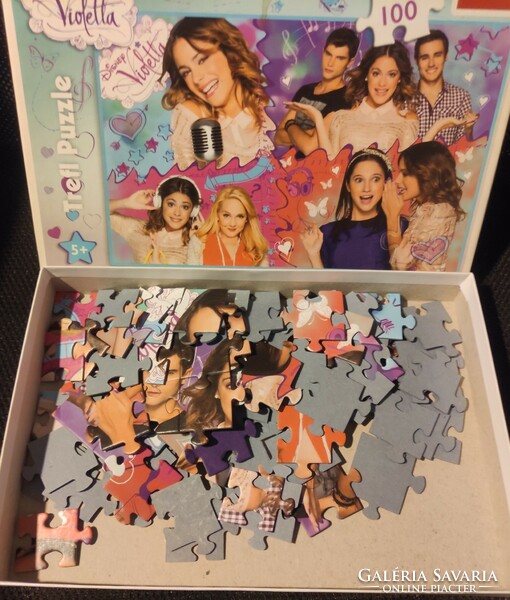 Disney Violetta Trefl puzzle 100db-os - hiánytalan