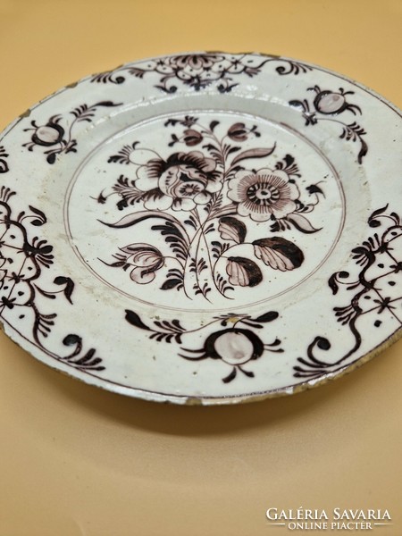 From 1750 delftware - plate - earthenware xviii. Mid century