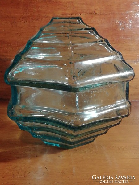 Gustave Falconnier kék üvegtömb, üvegtégla