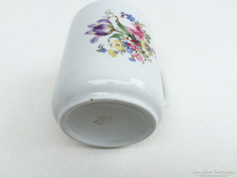 Old vintage zsolnay porcelain floral mug old tea cup 1 pc