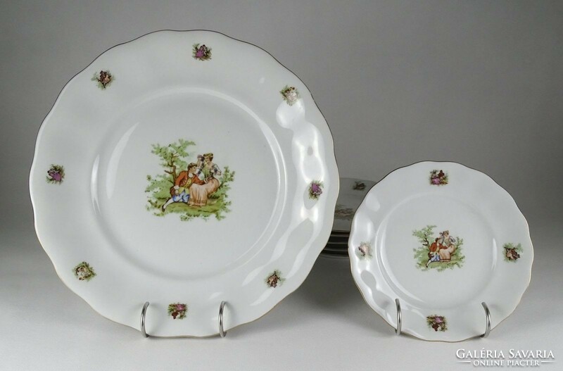 Polish jarolina porcelain cake set marked 1L653