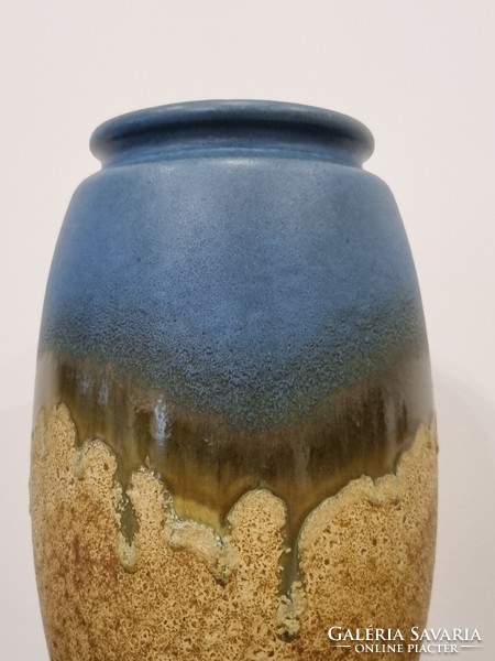 Jasba German fat lava ceramic vase 28 cm -'70s