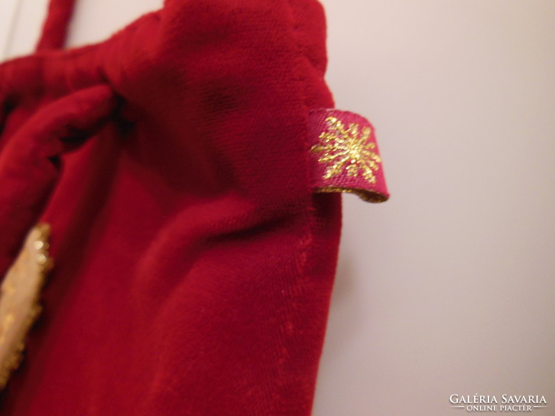 Bag - new - exclusive - velvet - silk - 32 x 22 + handle 14 cm - handmade