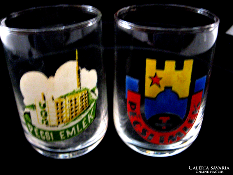 Couple in retro Pécs memorial glasses