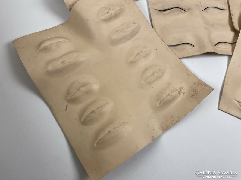 Make-up practice sheets rubber or silicone - eyes lips