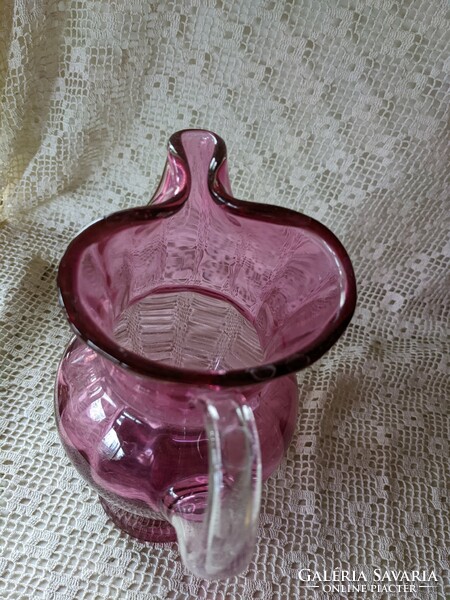Old huta glass jug