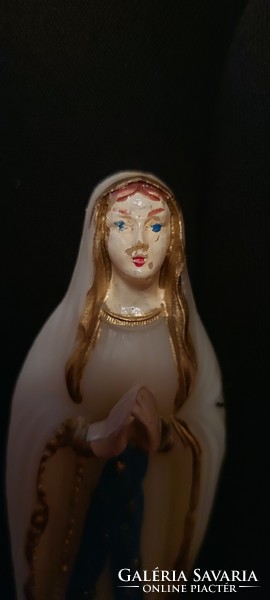Régi szent Szűz Mária műanyag szobor, házi oltár
